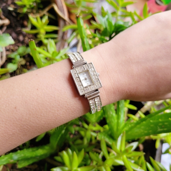 Classic Silver Rhinestone Watch - Picture 6 of 15